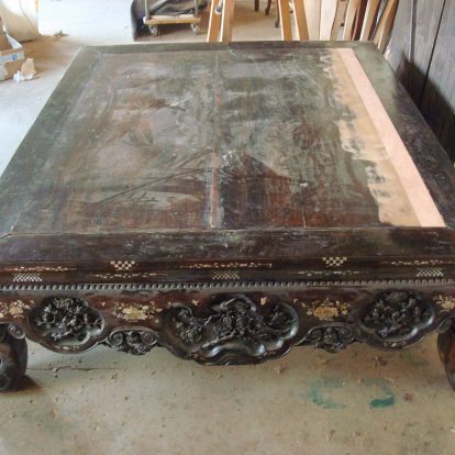 menuisier ébéniste restauration table